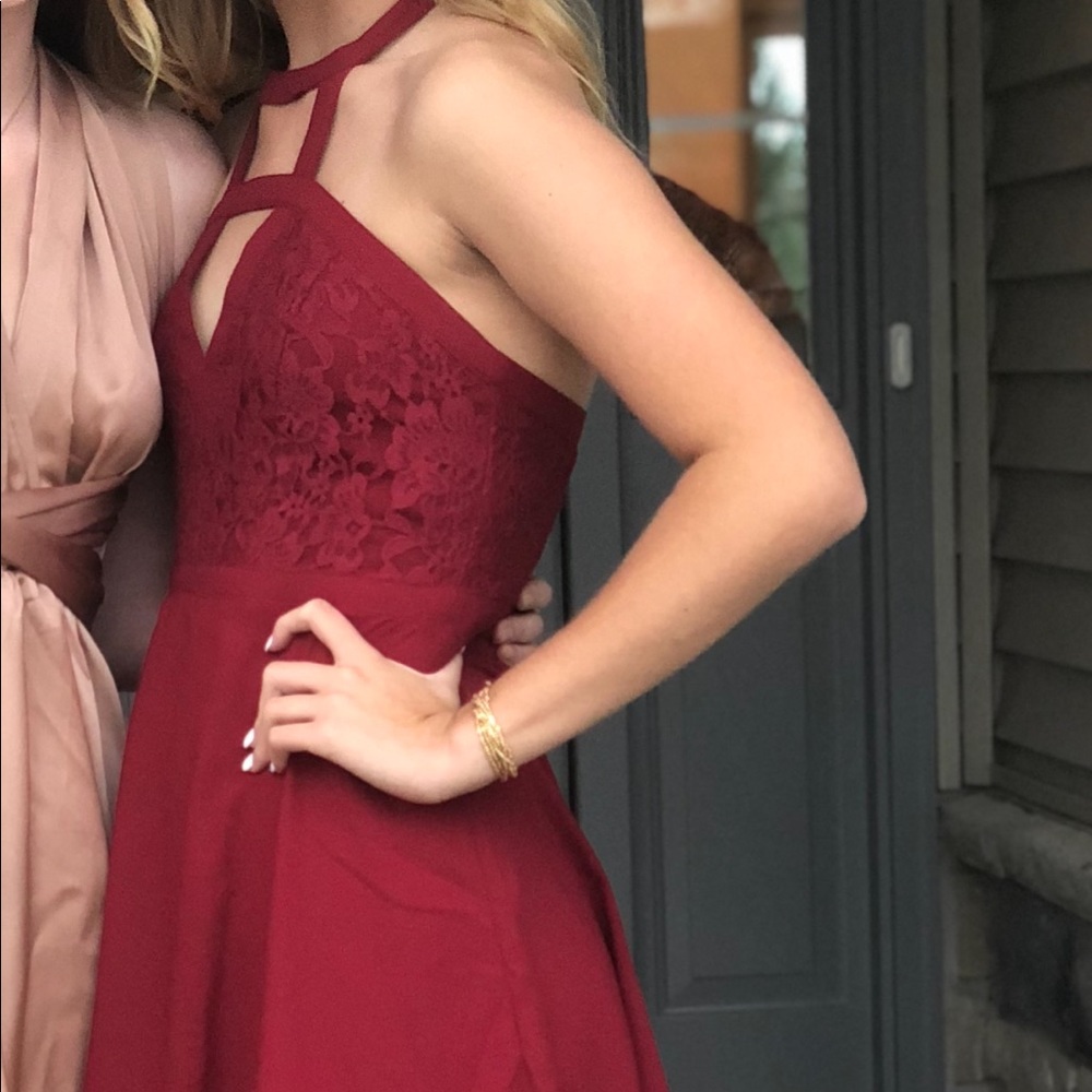 Red homecoming dress